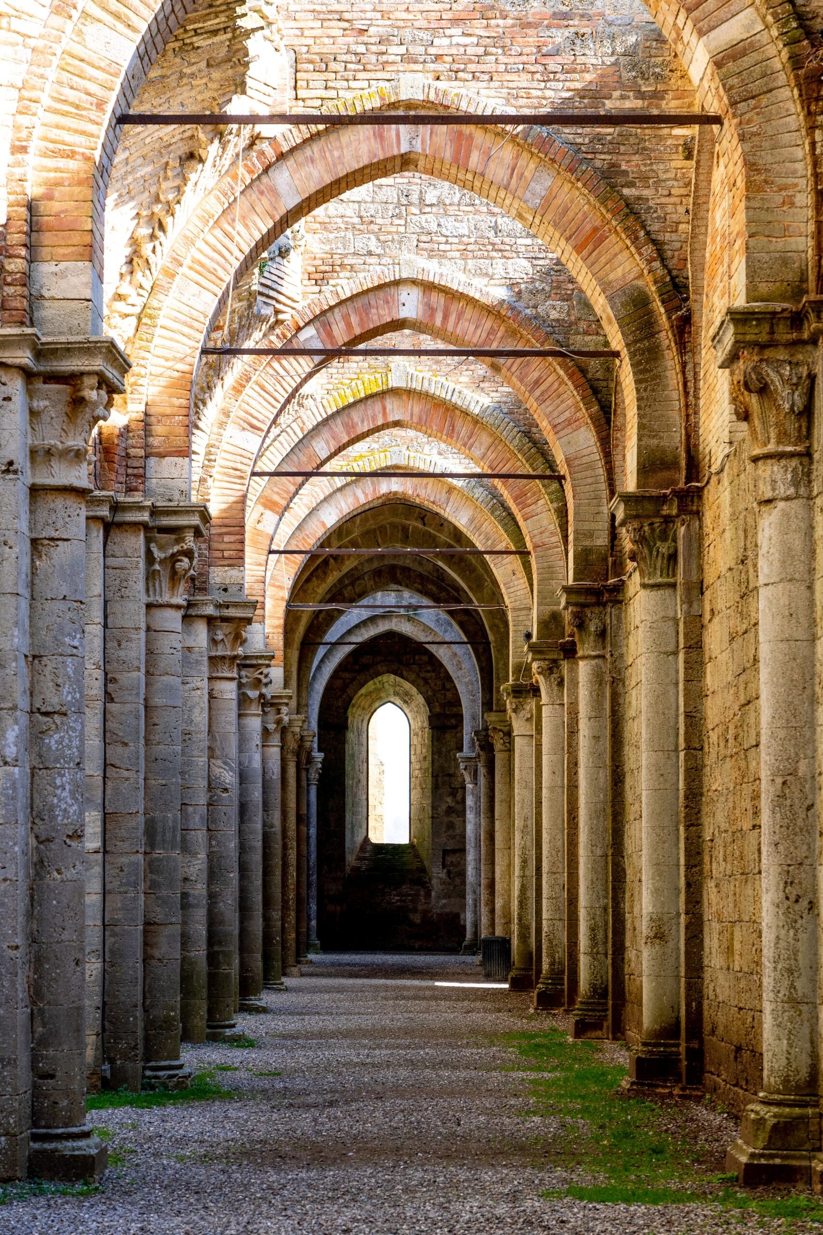 vertical picture abbey san galgano sunlight daytime italy scaled